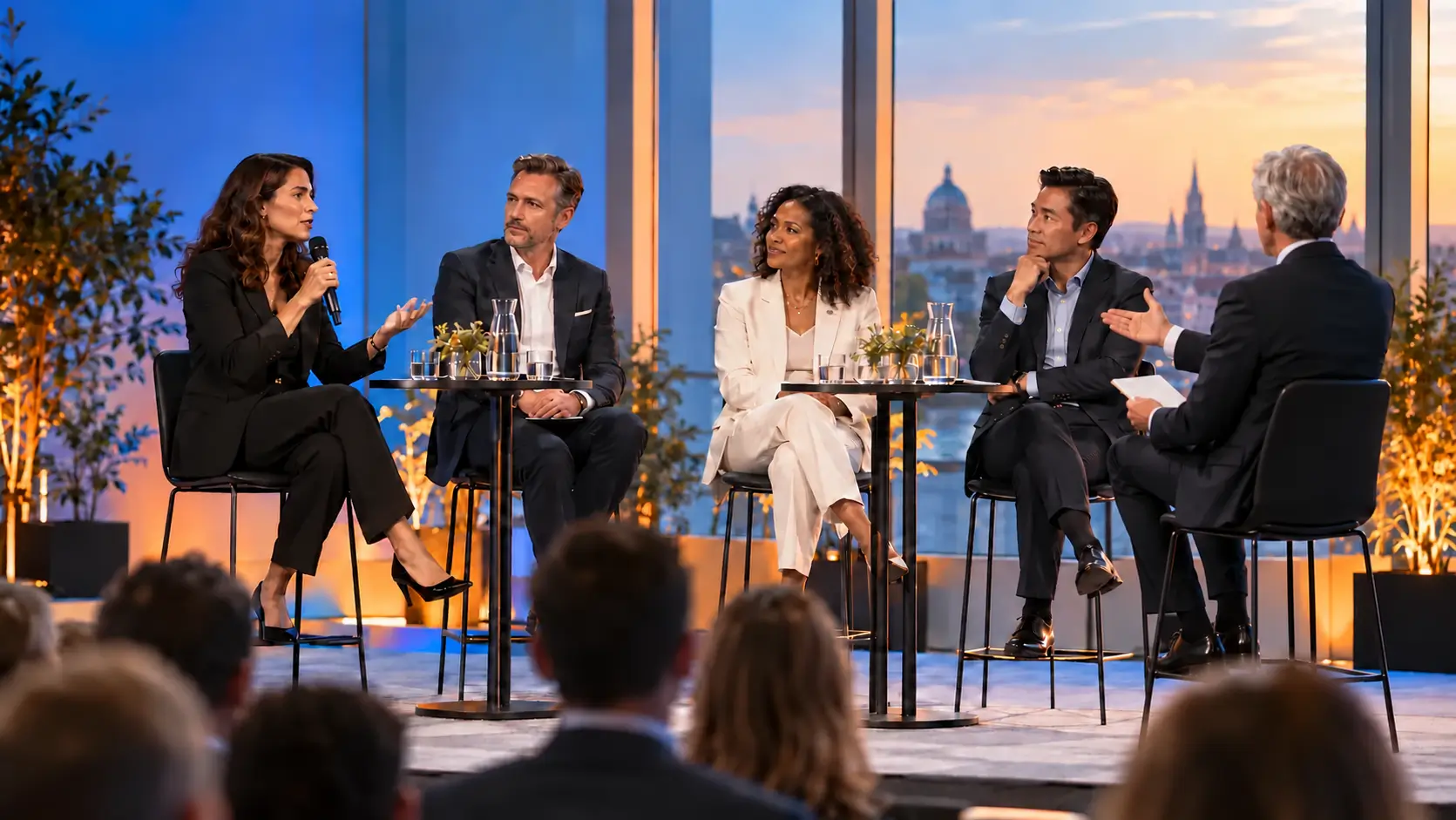 Modération d’une table ronde avec plusieurs intervenants